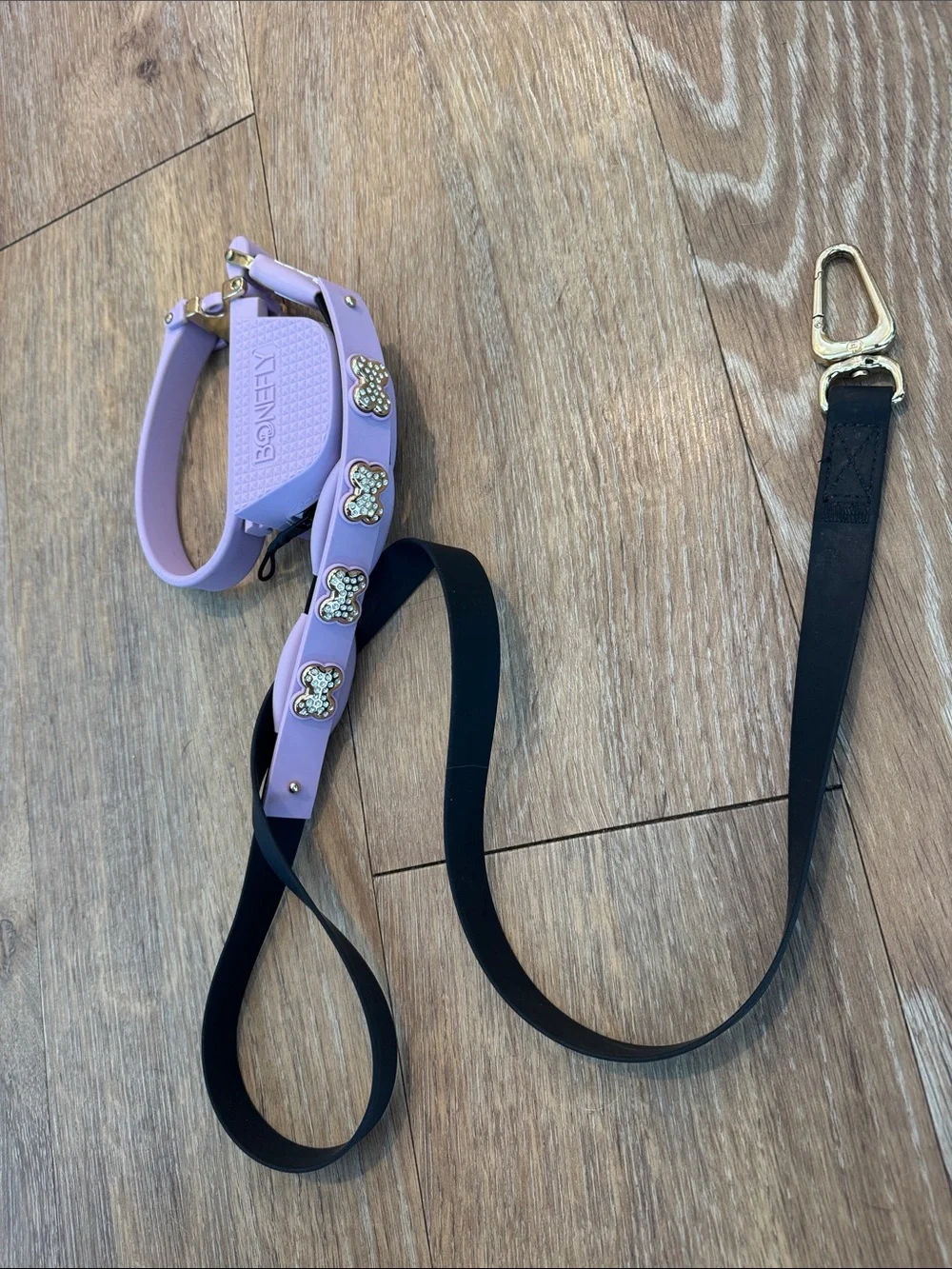 Kids Lilac Silicone Harness with Gold Hardware